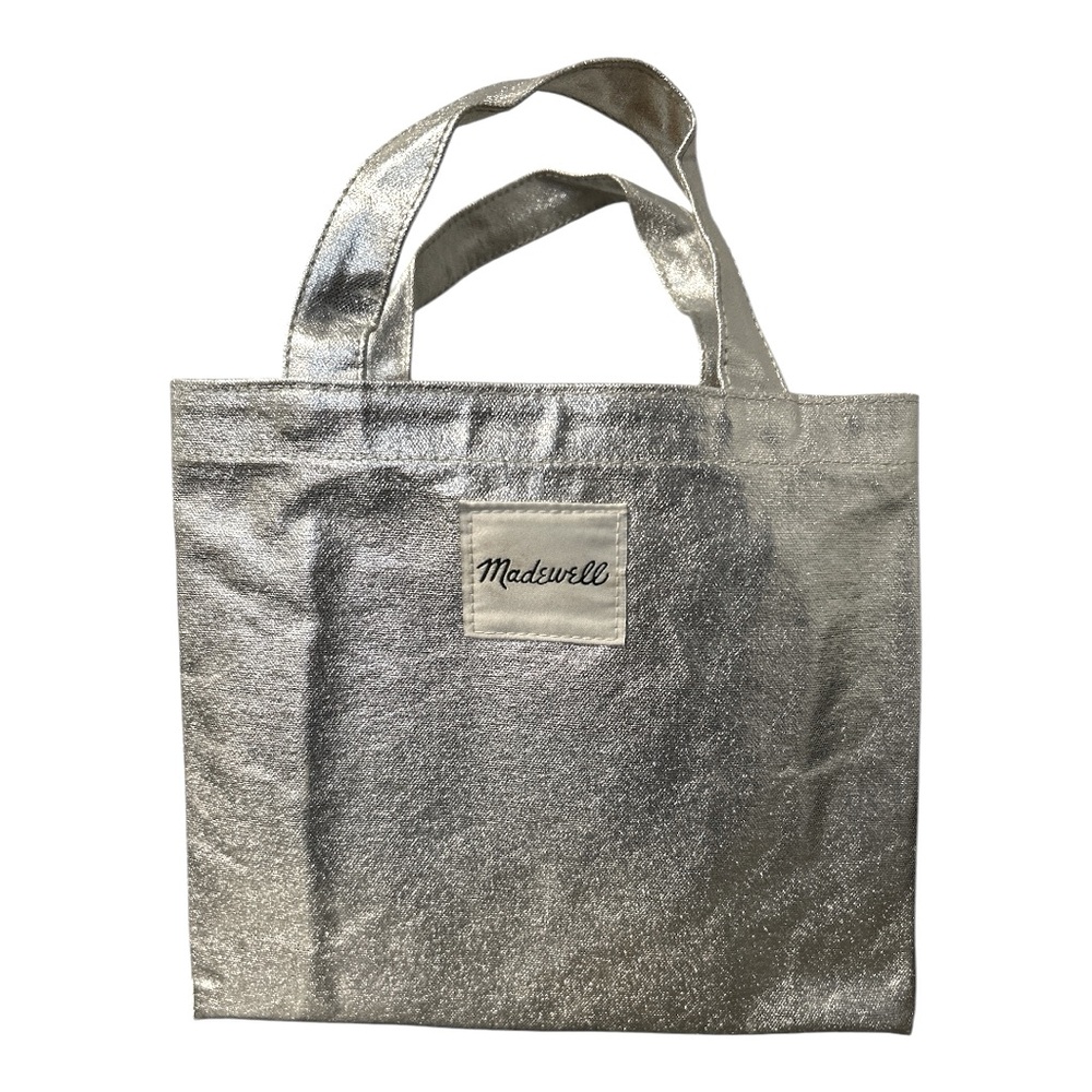 Madewell silver metallic mini tote - Picture 2 of 5